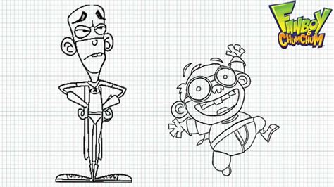 How To Draw Fanboy And Chum Chum Video Easy Drawings Nickelodeon