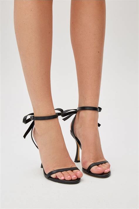 Jaggar Bow Ankle Strap Sandal In Black ModeSens Bow Sandals Ankle