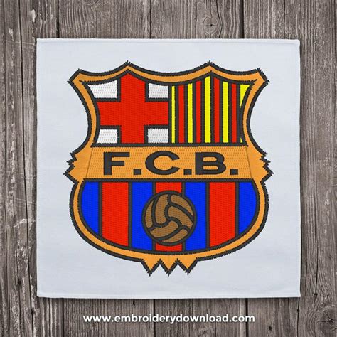 Also one of the most successful and widely supported teams in the world. FC Barcelona old logo Embroidery Design For Instant ...