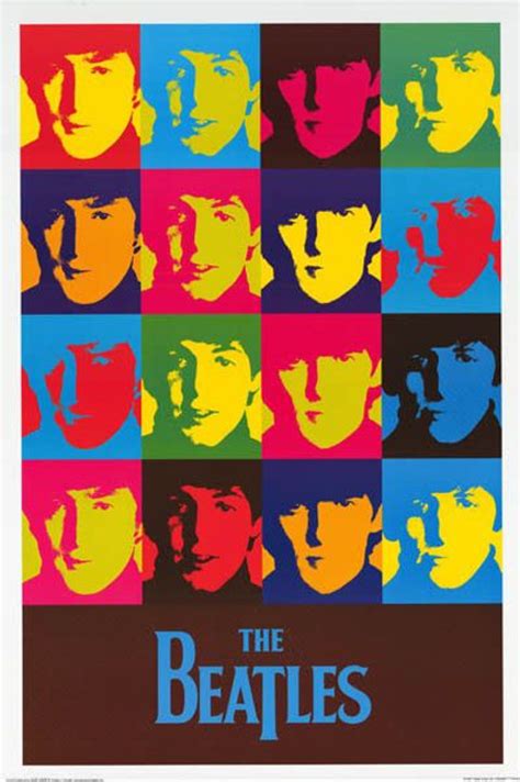 Beatles The Andy Warhol Collage Painting Poster