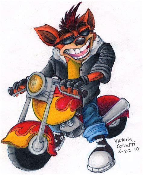 Motorbike Crash Bandicoot By Polar27 Crash Bandicoot Know Your Meme