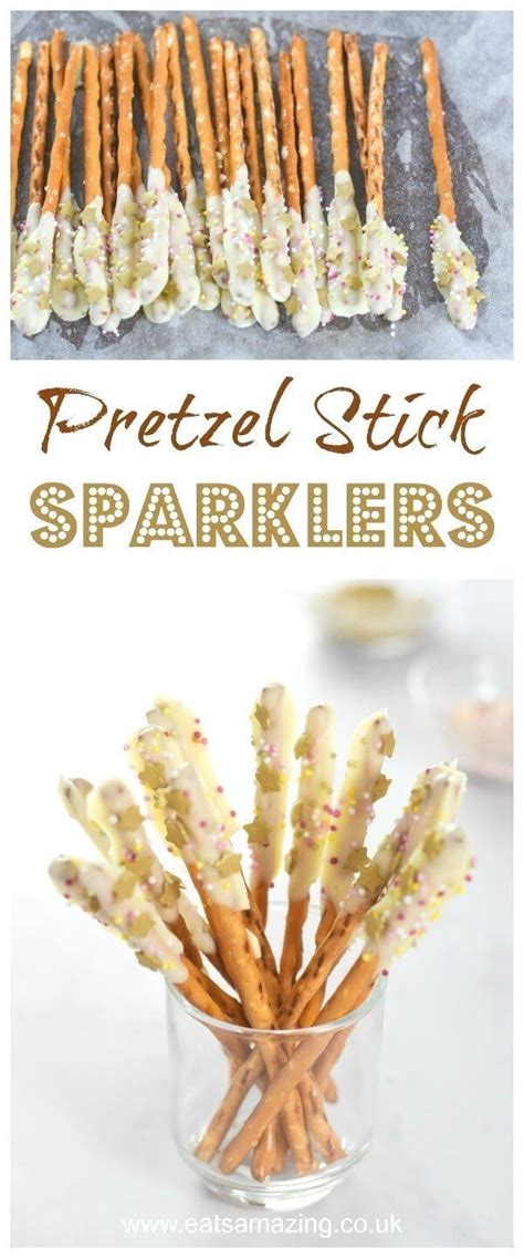 Fun And Easy Pretzel Stick Sparklers Recipe Quick And Easy Chocolate