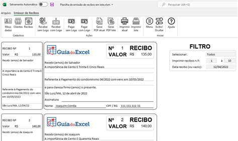 Recibo De Pagamento Excel