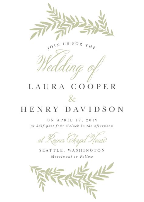 Wedding Invitation Wording Samples