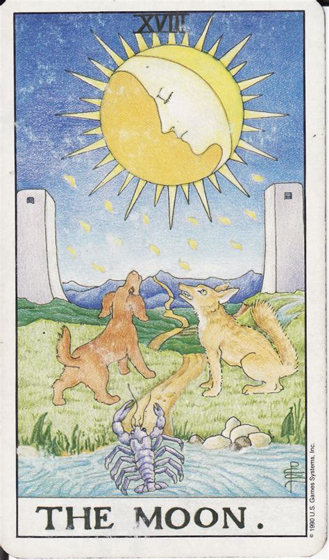 Tarot The Royal Road 18 The Moon Xviii