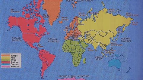 Suelto León Boleto Mapa Mundi Con Los Oceanos Y Mares Intención