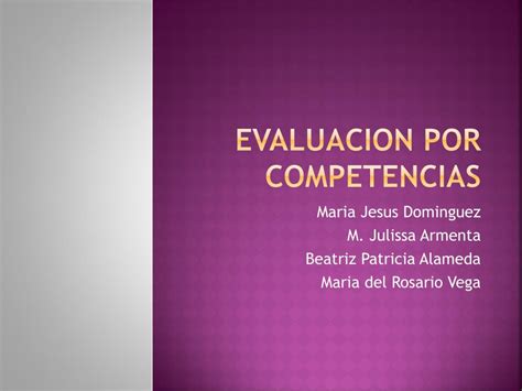 Ppt Evaluacion Por Competencias Powerpoint Presentation Free
