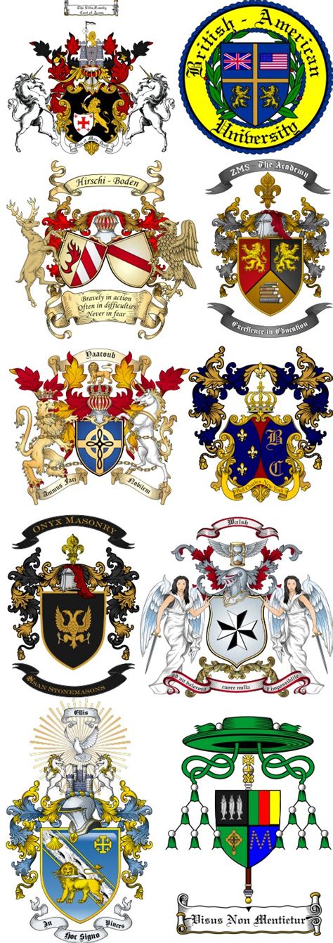 Printable Coat Of Arms Symbols The Meanings Behind The Colors