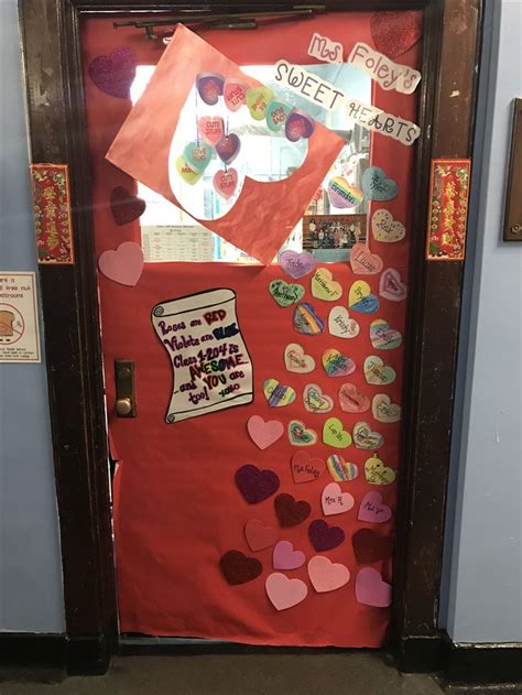 Ms Foleys Sweethearts Classroom Door Decoration 💕💜 Door Decorations
