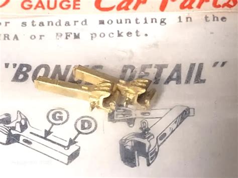 Cal Scale Cu 292 Brass Dummy Couplers 1 Pair Ho Scale Nos 350