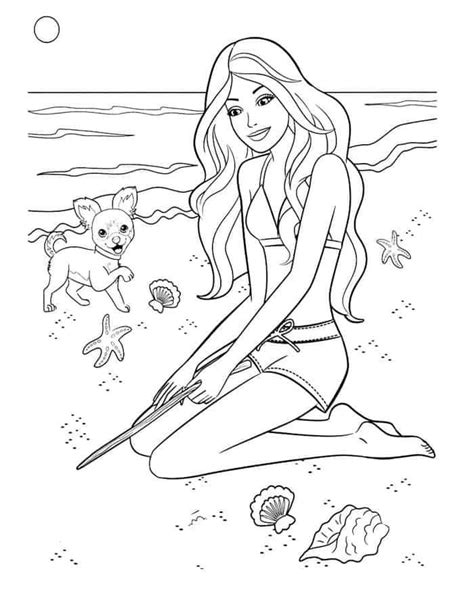 Beach Barbie Coloring Pages Barbie Coloring Pages Barbie Coloring Bear Coloring Pages