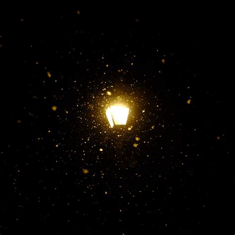 Download Wallpaper 2780x2780 Lantern Night Snow Light Dark Ipad Air