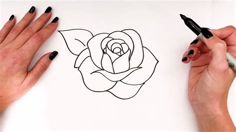 How To Draw A Rose Step By Step 🌹 Rose Drawing Easy Super Easy