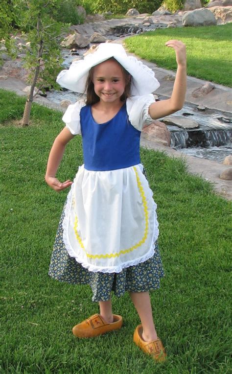 Cute Little Dutch Girl Costume Dress And Hat Netherlands Etsy