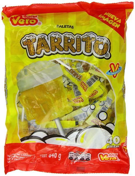 Vero Mexican Candy Tarrito Fruit Flavored Lollipops 40 Pieces Buy