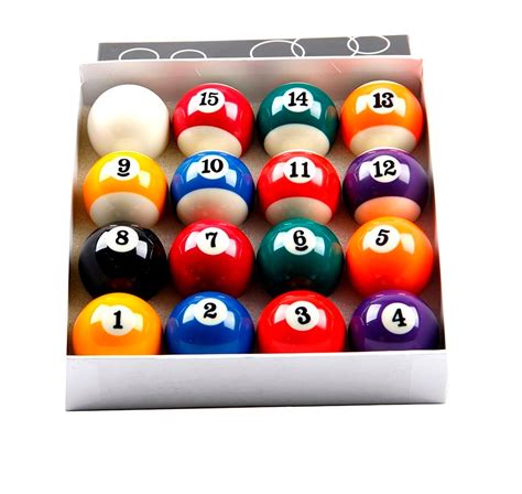 Standard Size A Grade Billiard Ball Set 16 Pool Balls 572mm In Snooker