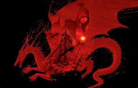Wallpaper Red Dragon Dragon Age Origins Dungeons And Dragons D And D