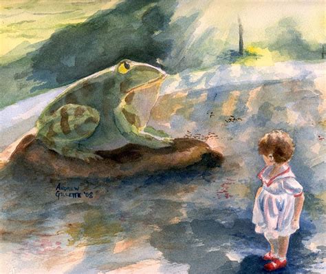 The Magical Giant Frog Painting By Andrew Gillette Fine Art America