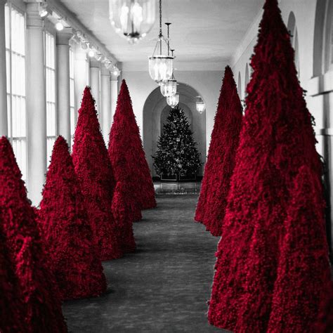 Searching For Meaning In Melania Trumps Red Christmas Trees