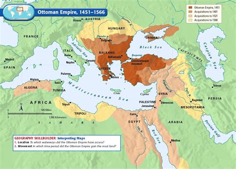 Ottoman Empire 1451 1566 Ottoman Empire Historical Maps Map