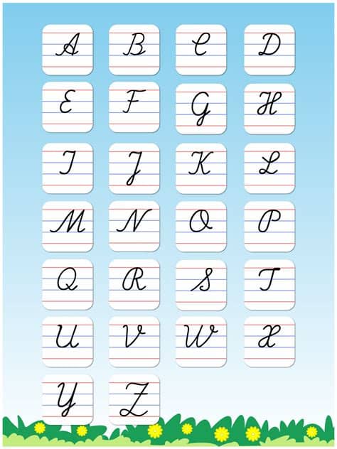 Cursive Writing Capital letters Free : Kids learn to write ...