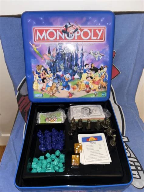 Vintage Disney Edition Monopoly Board Game Tin Box Parker Brothers Complete Picclick