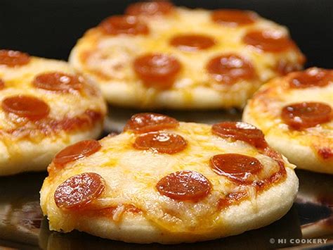 Mini Pepperoni Pizzas Hi Cookery