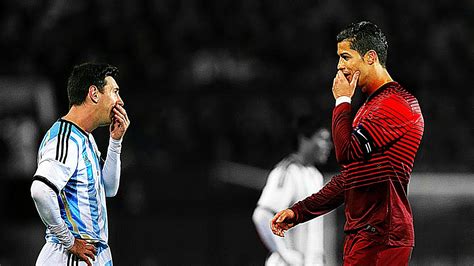 Messi And Ronaldo Meeting Each Other On The Pitch Hd Youtube