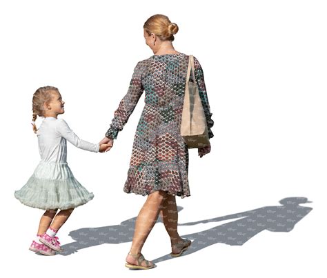 Mother And Daughter Walking Hand In Hand Vishopper