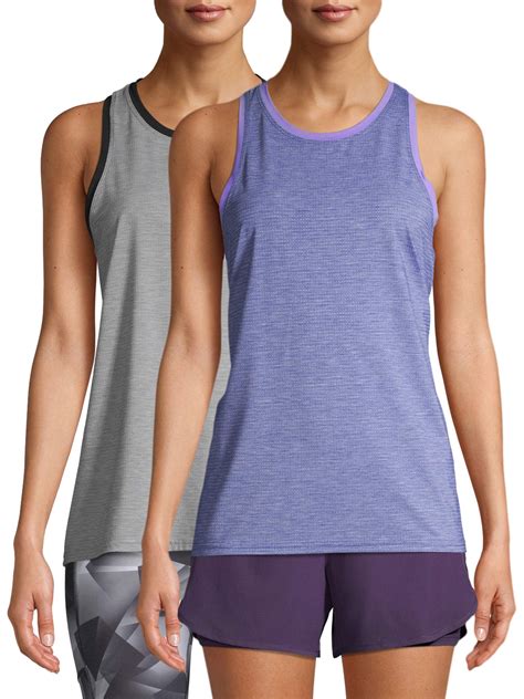 Athletic Works Womens Active Performance Fashion Tank Top 2 Pack