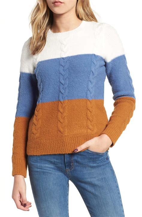 Endless Rose Colorblock Sweater Nordstrom Color Block