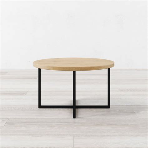 Coffee Tables Model Trinity Natural Oak Matt Black Best Price In The Uk