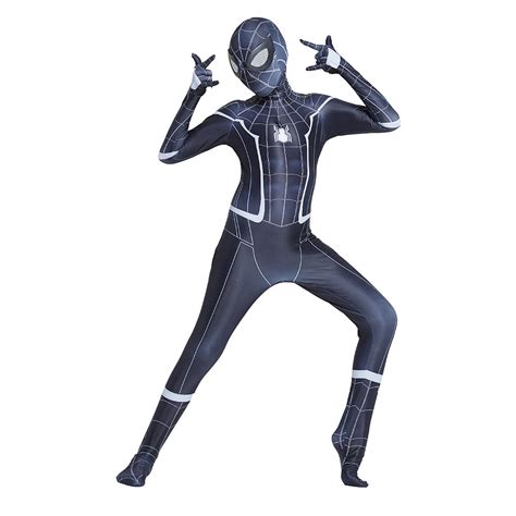 Déguisement Enfant Spiderman Spider Man Costume Noir Halloween