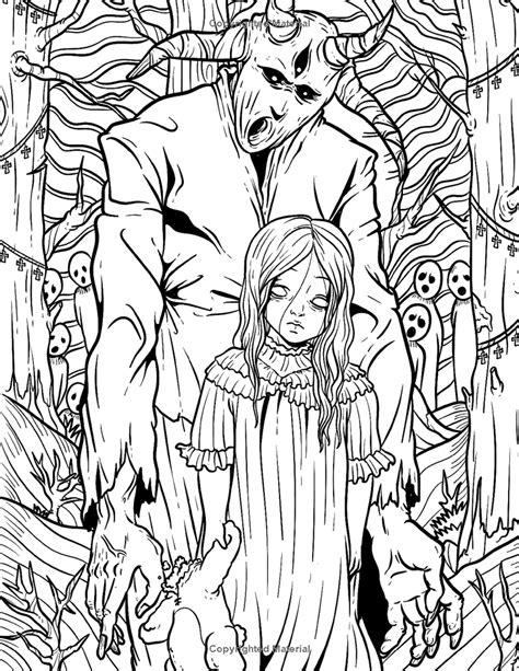 Abnormality Horror Coloring Pages