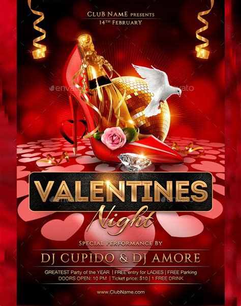 Valentines Day Flyer Template Free