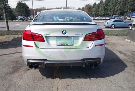 The valved system is pretty tame in comfort setting. BMW F10 M Tech DTM Carbon Fiber Rear Diffuser 528i 535i 550i