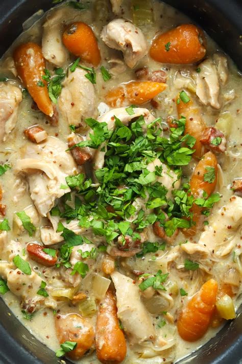 Slow Cooker Chicken Casserole With Crispy Bacon