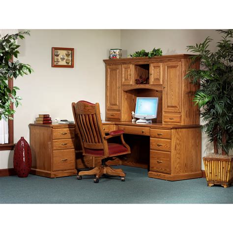 Computer Desk With Hutch By North American Wood Furniture Stewart