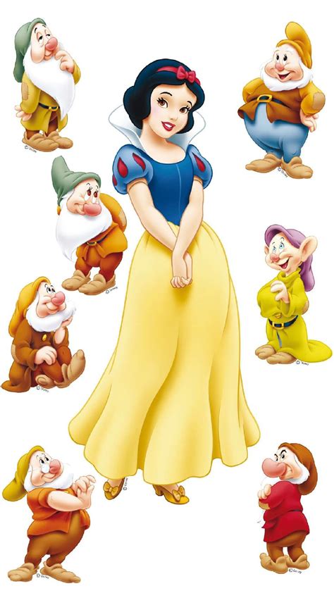 A Picture Of Snow White And The Seven Dwarfs For Android
