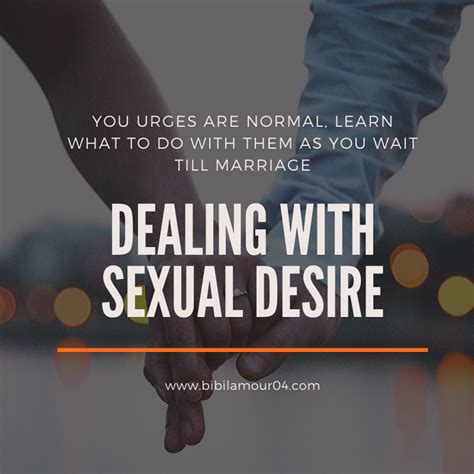 Dealing With Sexual Desire