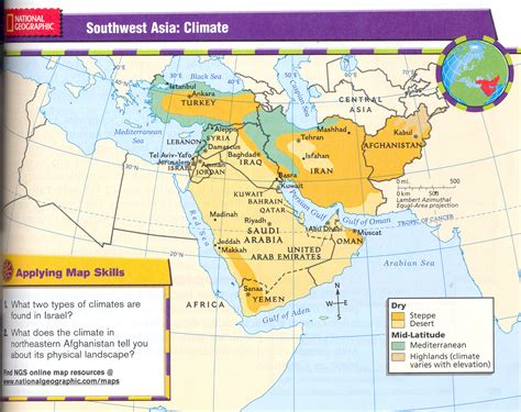 Southwest Asia On World Map