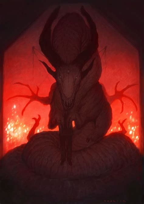 Artstation Month Of Monsters John Tedrick Dark Fantasy Art