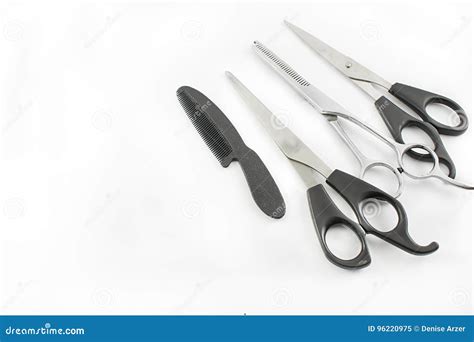 Scissors And Comb Stock Image Image Of Hairstyles Combing 96220975
