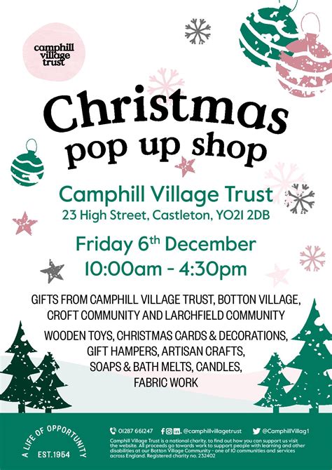 Christmas Pop Up Shop Camphill Village Trust