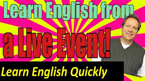 English Lesson From A Native Speaker Improve Your English
