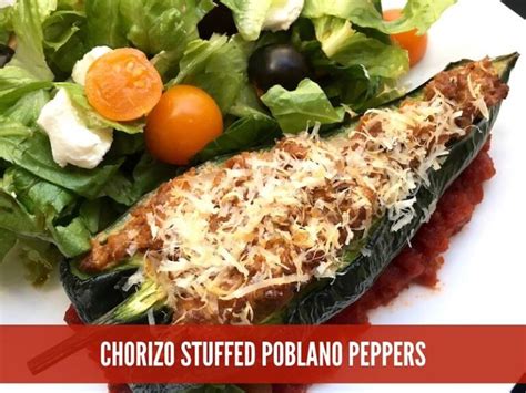 Chorizo Stuffed Poblano Peppers Recipe From Vals Kitchen