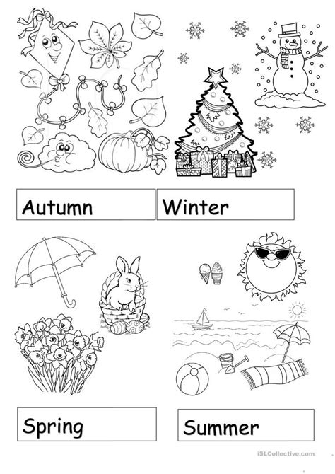 4 Seasons Worksheet