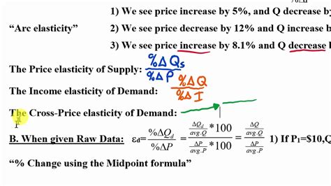Cross price elasticity (xed) measures the responsiveness of demand for good x following a change in the price of a related good y. Elasticity 3: Calculating Elasticities & Midpoint Formula ...