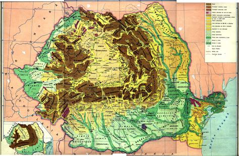Geografilia Hărți Relief România