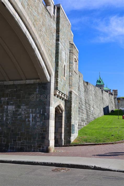 The Ramparts Of Quebec City Is A City Wall Editorial Photography Image Of Culture Building